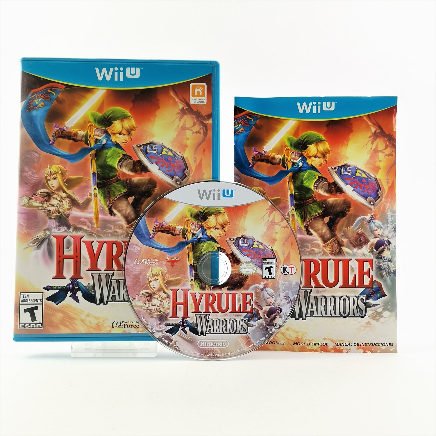 Nintendo Wii U Spiel : Hyrule Warriors Zelda - OVP Anleitung NTSC USA