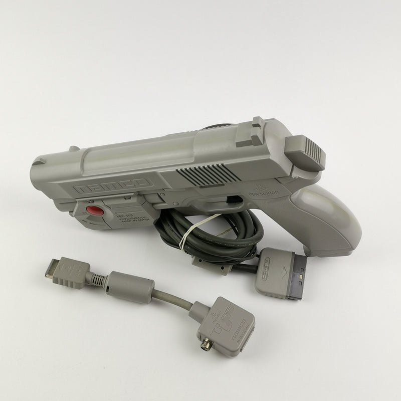 Sony Playstation 1 Zubehör : Namco Guncon Light Gun + AV Multi Out Adapter - PS1