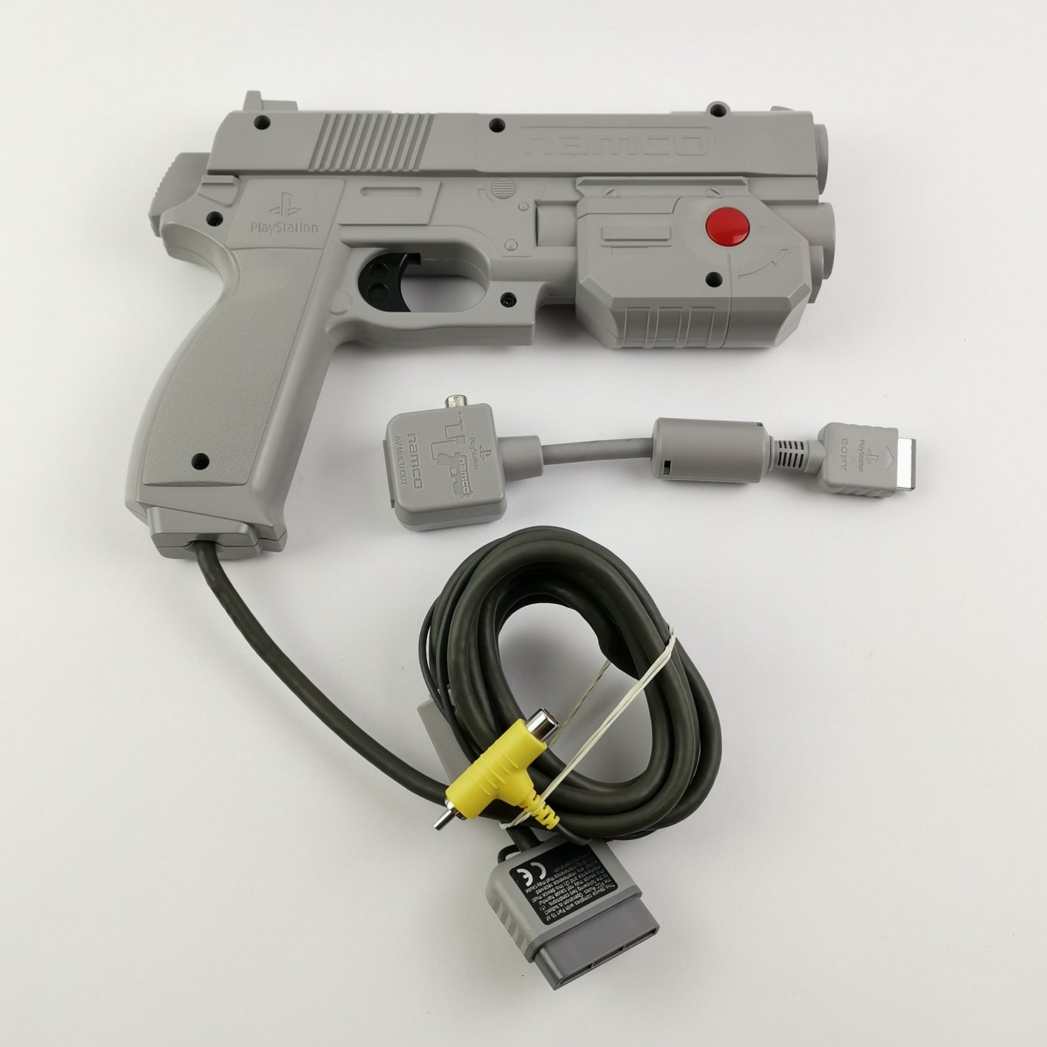 Sony Playstation 1 PS1 : Namco Guncon Light Gun + AV Multi Out Adapter [2]