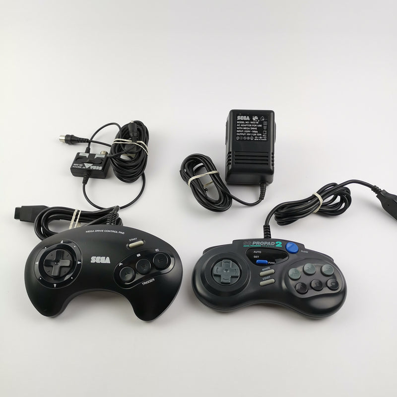 Sega Mega Drive I mit 2 Controller, 3 Spielen u. Anschlusskabel - MD Console PAL