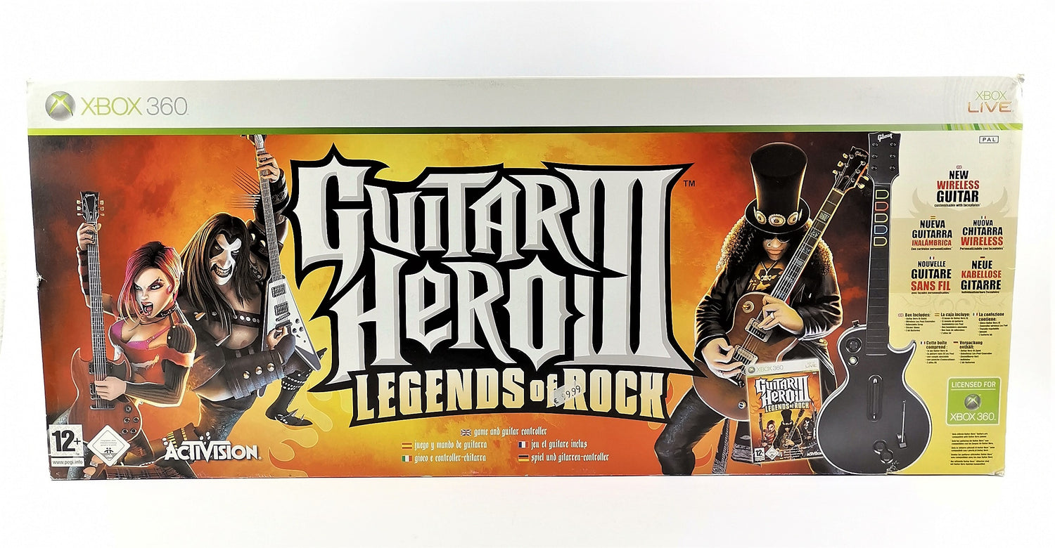 Xbox 360 Game - Guitar Hero III Legends of Rock - Guitar Controller