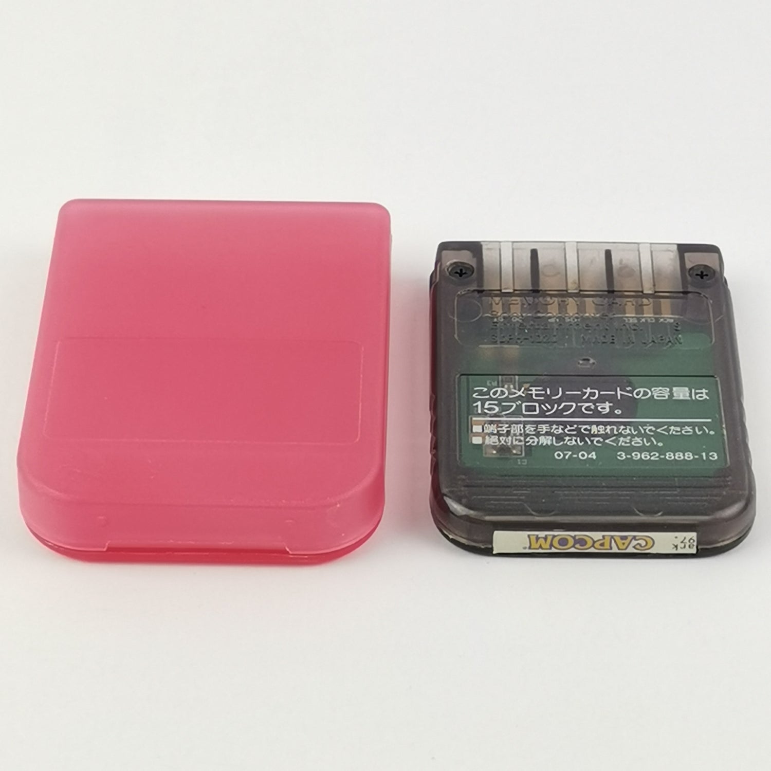 Sony Playstation 1 Speicherkarte : Original Memory Card Transparent Rot - PS1