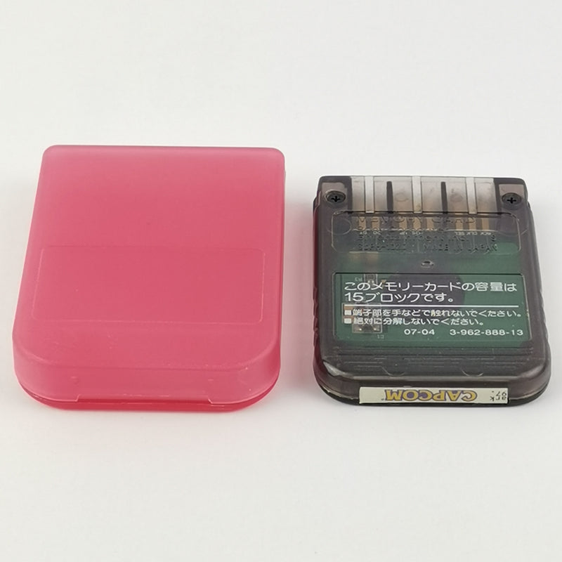 Sony Playstation 1 Memory Card: Original Memory Card Transparent Red - PS1