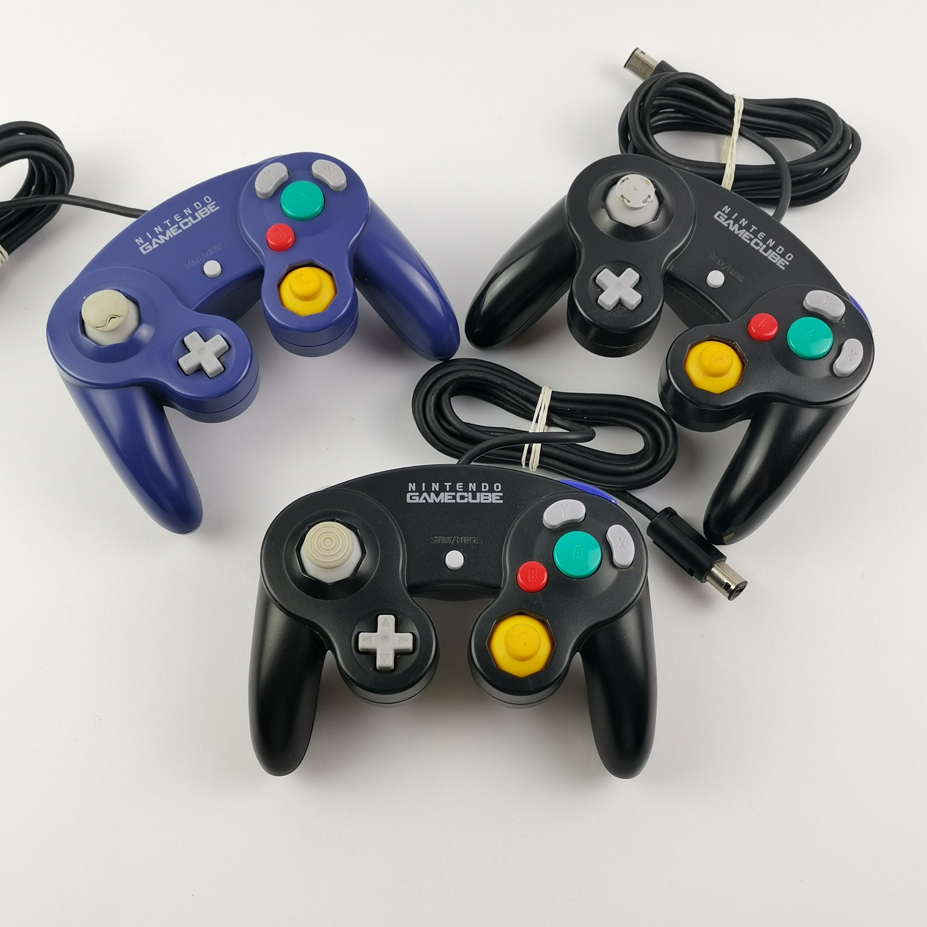 Nintendo Gamecube Konvolut - 2 Konsolen, 3 Controller Kabel u. 7 Spiele - PAL
