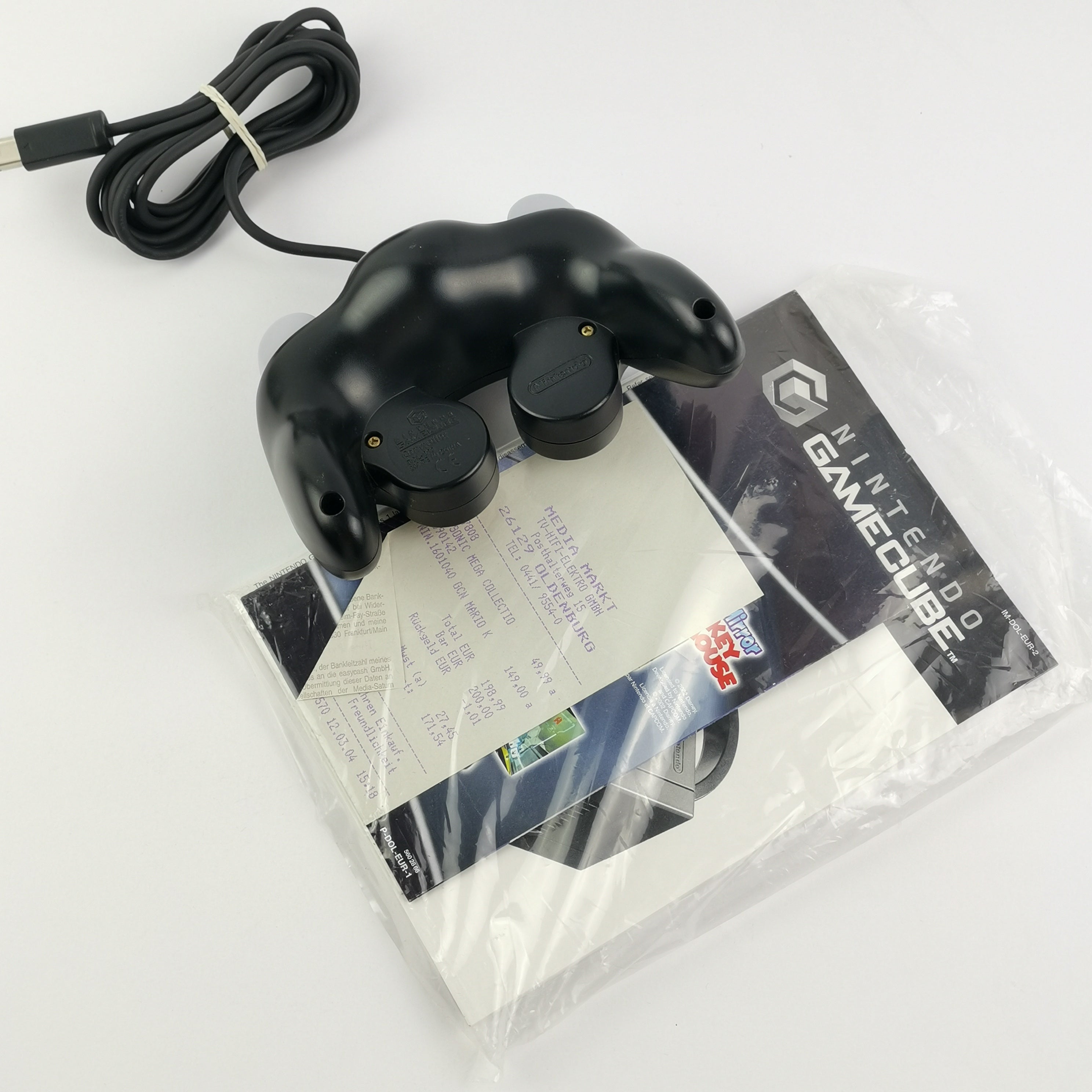 Nintendo Gamecube Konsole : Schwarz / Black in OVP PAL - akzeptabler Zustand