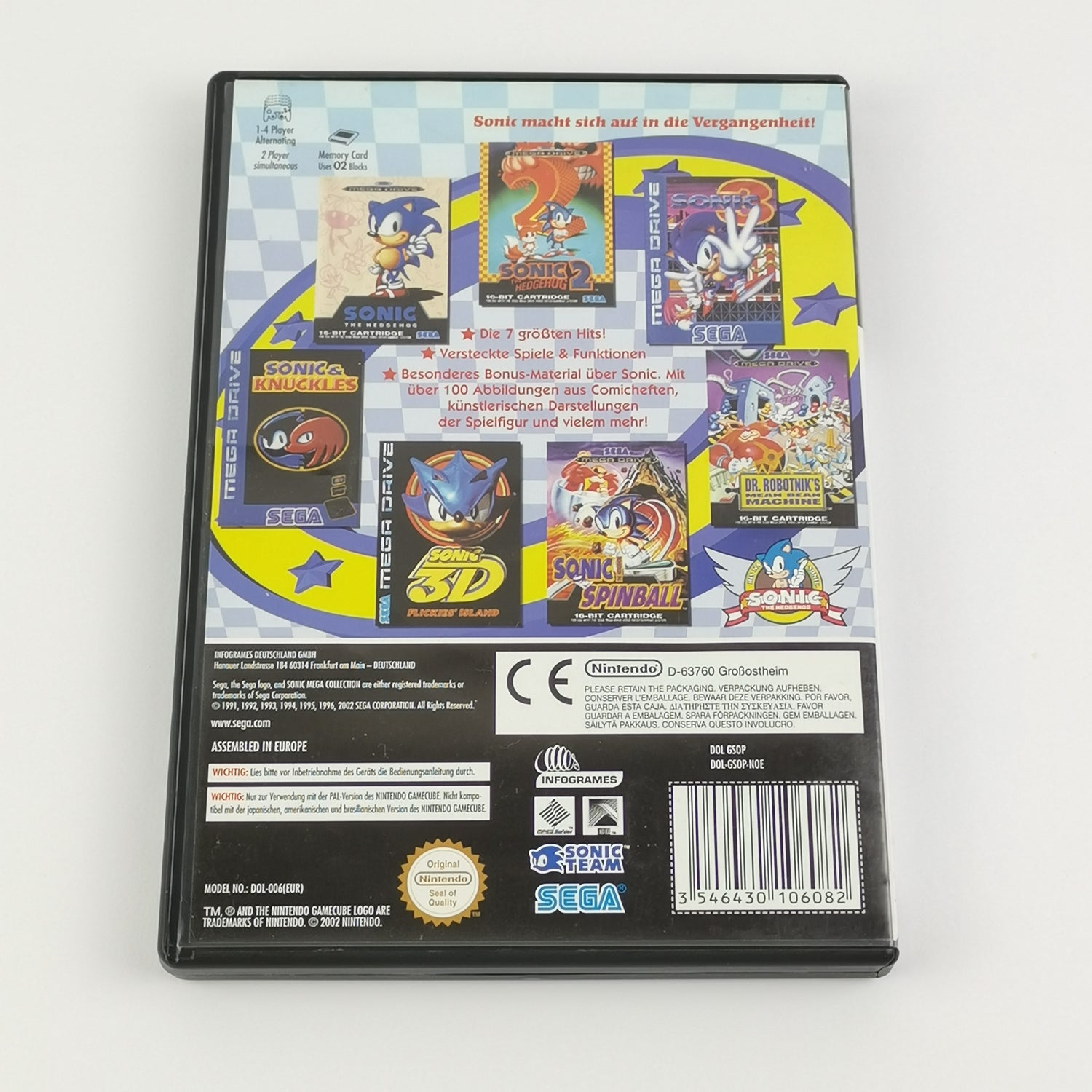 Nintendo Gamecube Spiel : Sonic Mega Collection - OVP & Anleitung PAL | GC [2]