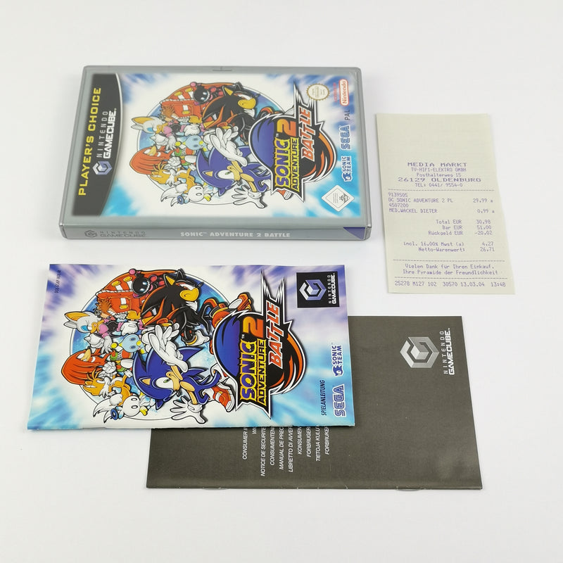 Nintendo Gamecube Spiel : Sonic Adventure Battle 2 - OVP & Anleitung PAL GC Disc