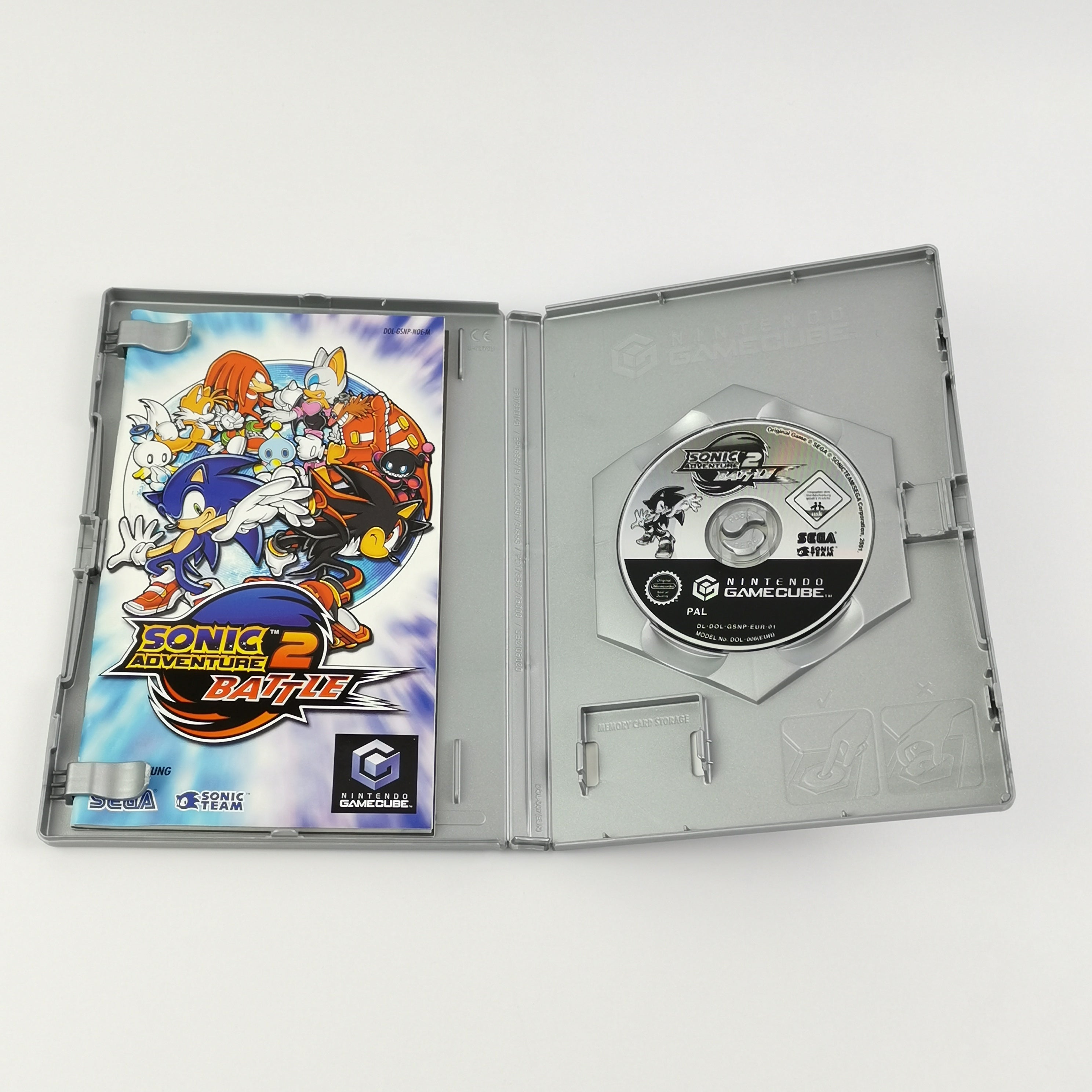 Nintendo Gamecube Spiel : Sonic Adventure Battle 2 - OVP & Anleitung PAL GC Disc