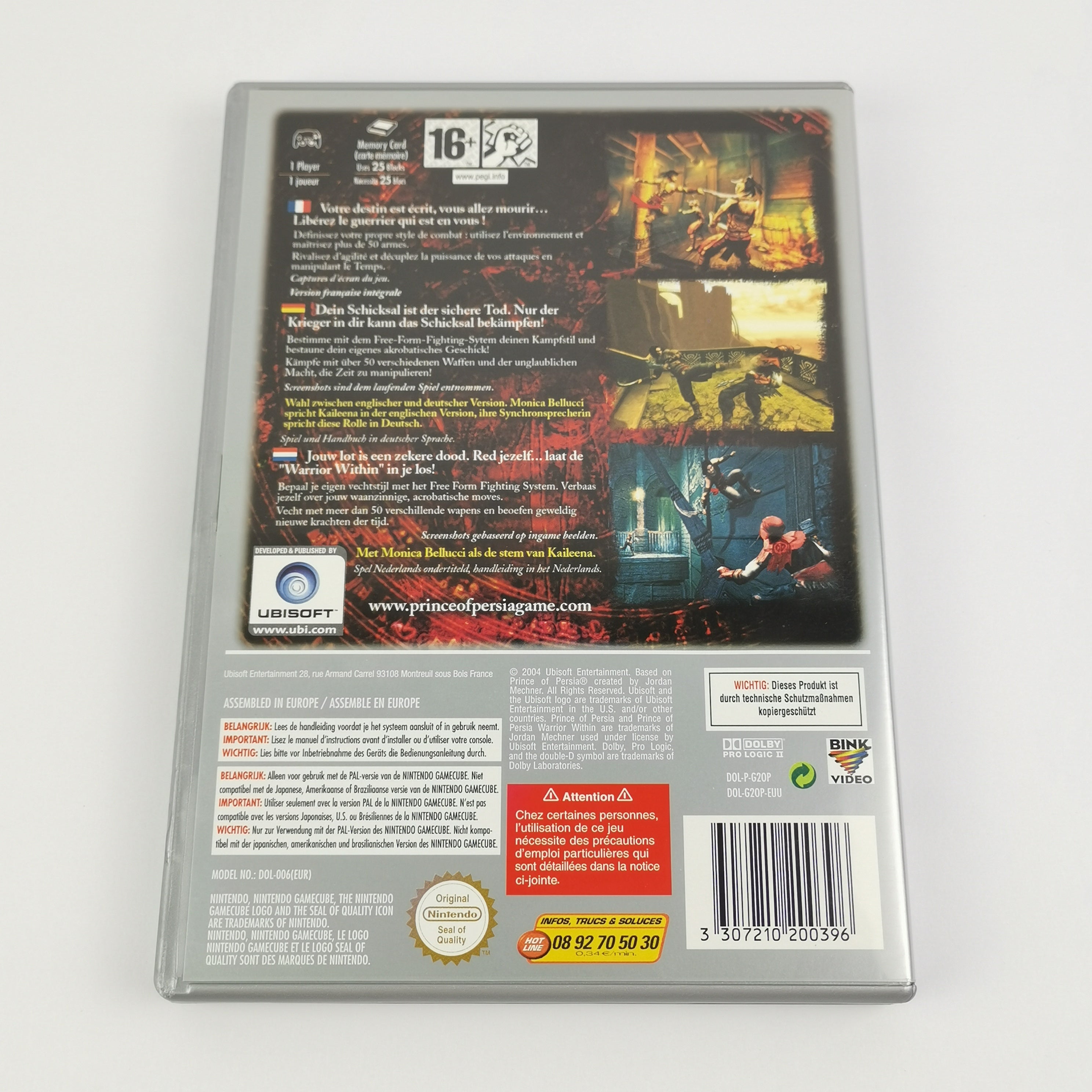 Nintendo Gamecube Spiel : Prince of Persia Warrior Within - OVP & Anleitung PAL