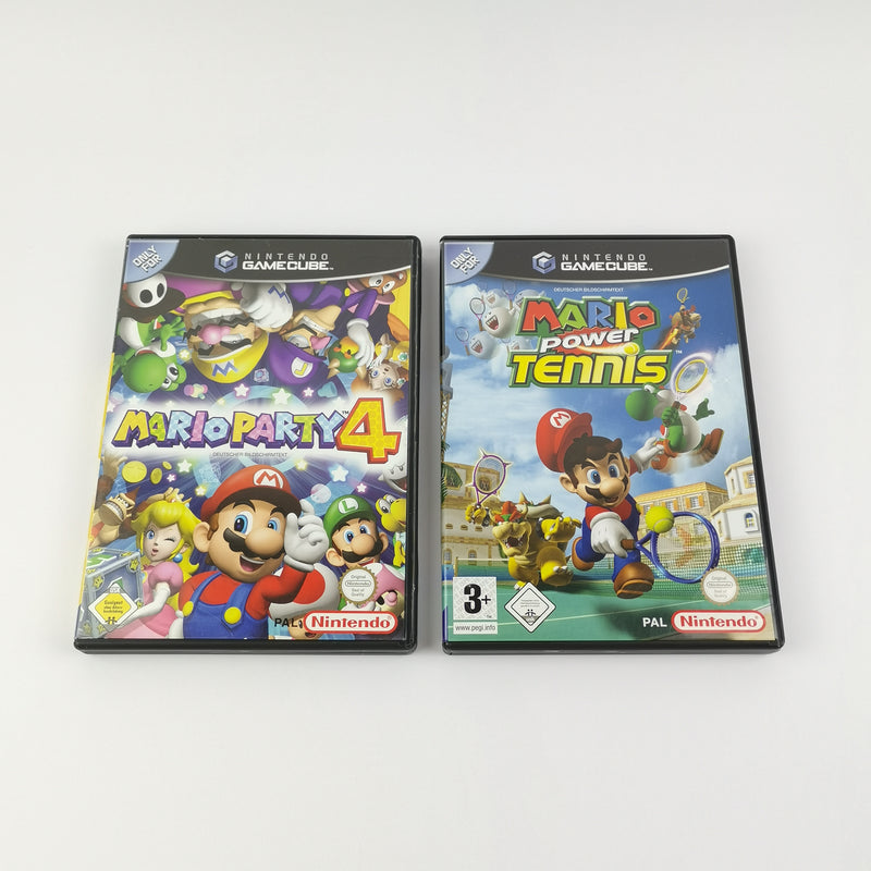 Nintendo Gamecube games: Mario Party 4 &amp; Mario Power Tennis - original packaging instructions