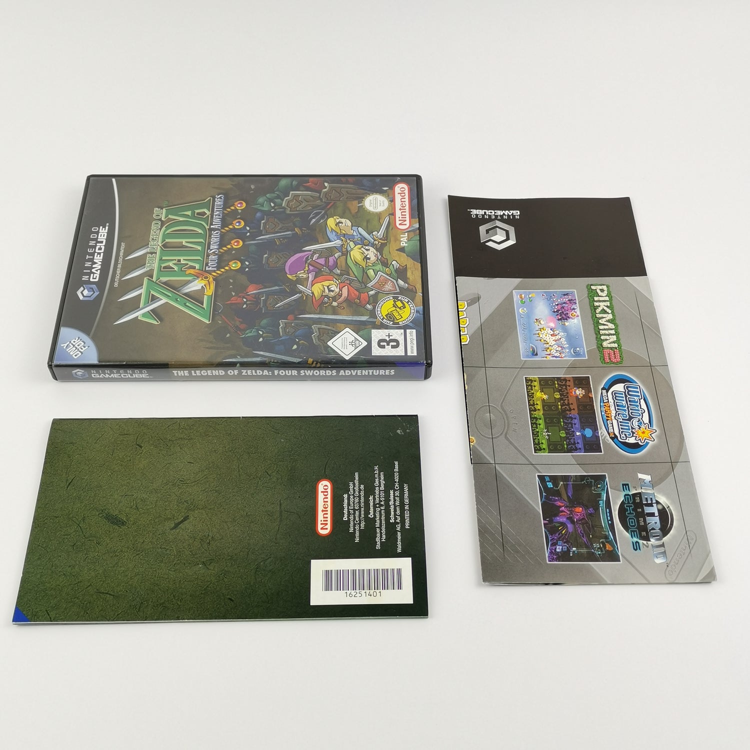 Nintendo Gamecube Spiel : The Legend of Zelda Four Swords Adventures - OVP PAL