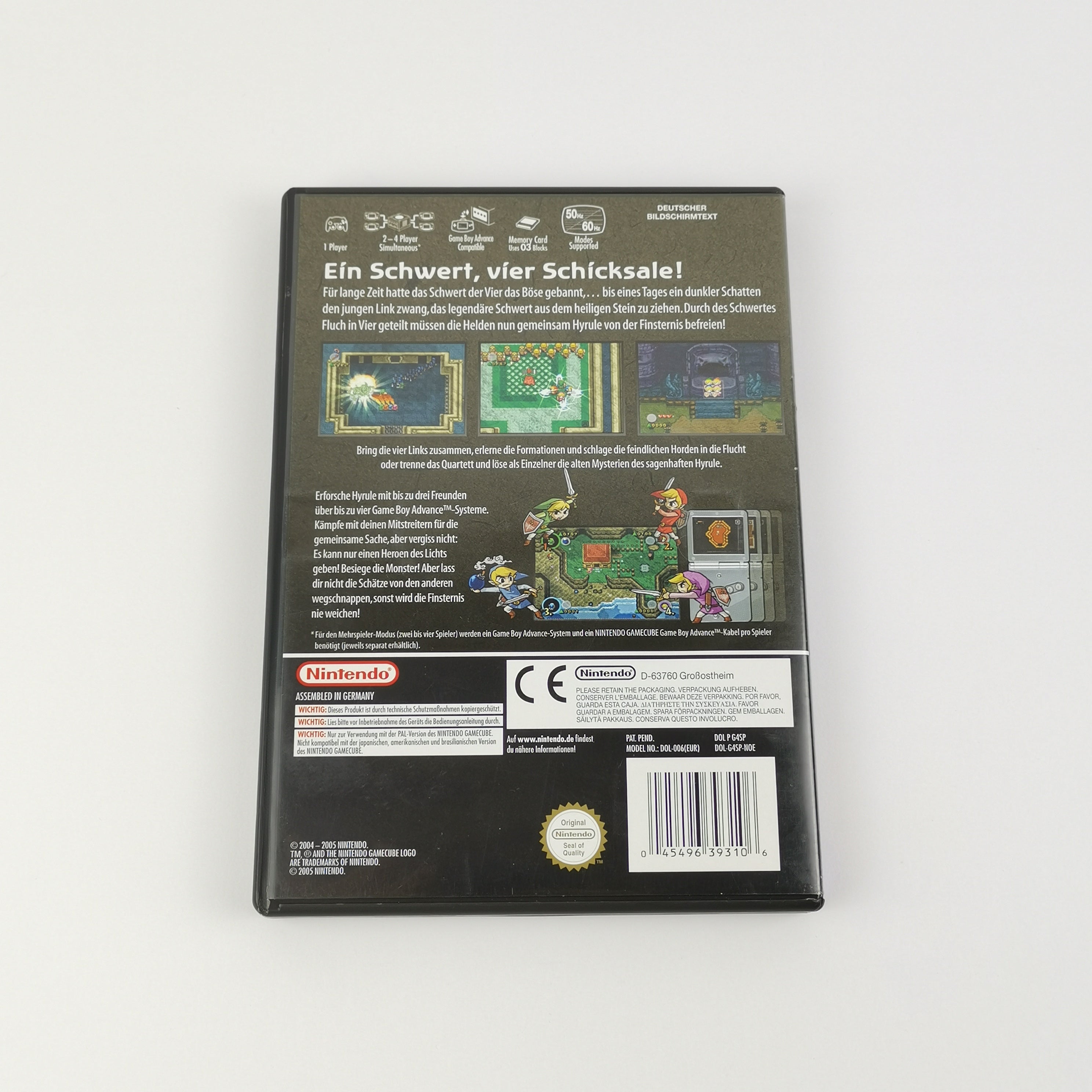 Nintendo Gamecube Spiel : The Legend of Zelda Four Swords Adventures - OVP PAL