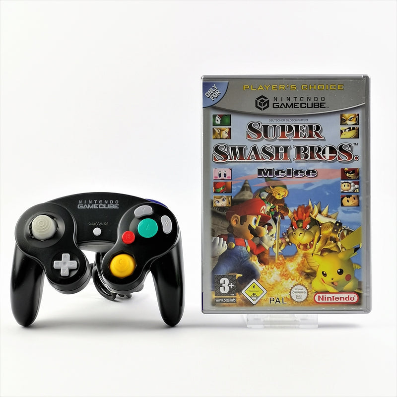 Nintendo Gamecube Spiel : Super Smash Bros. Melee + Original Controller - PAL GC