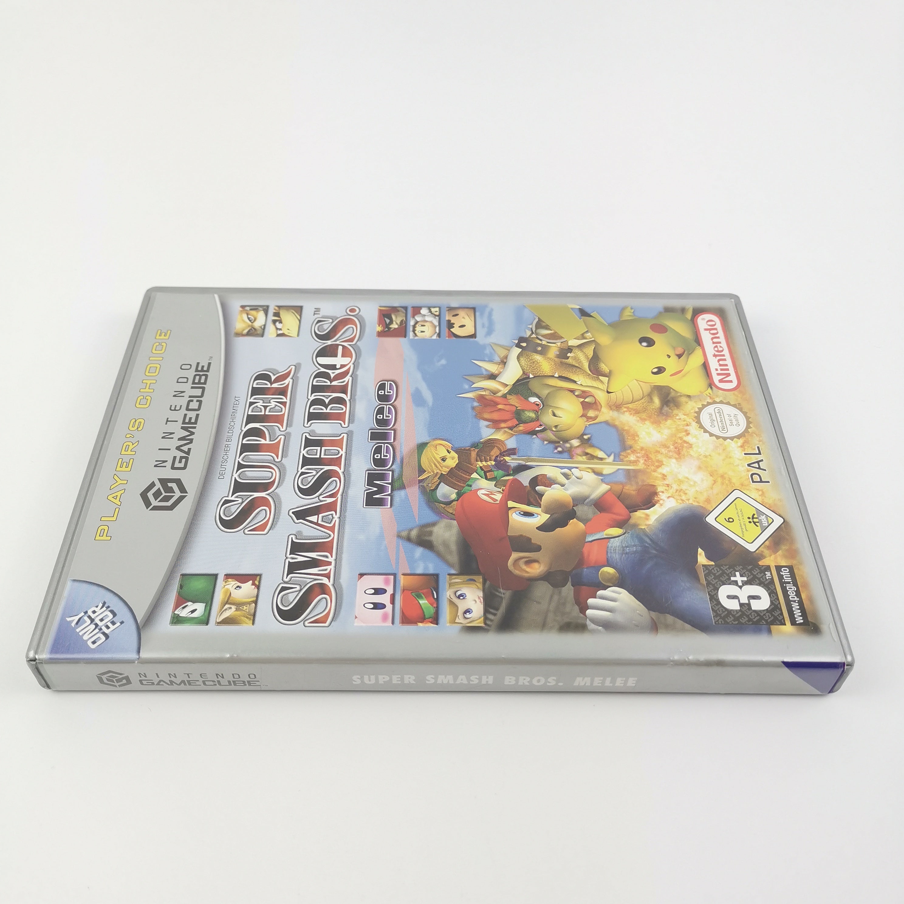 Nintendo Gamecube Spiel : Super Smash Bros. Melee + Original Controller - PAL GC