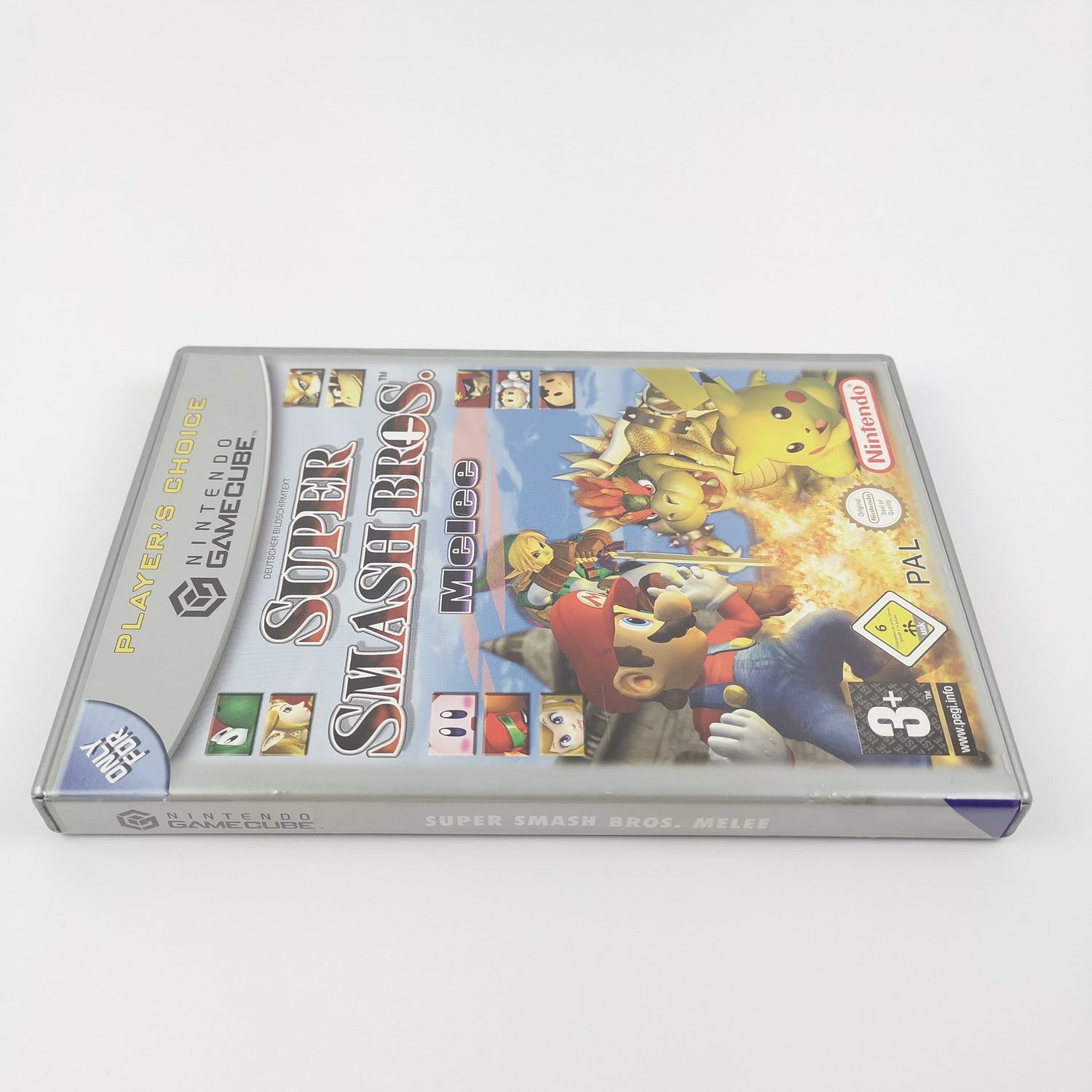 Nintendo Gamecube Spiel : Super Smash Bros. Melee + Original Controller - PAL GC