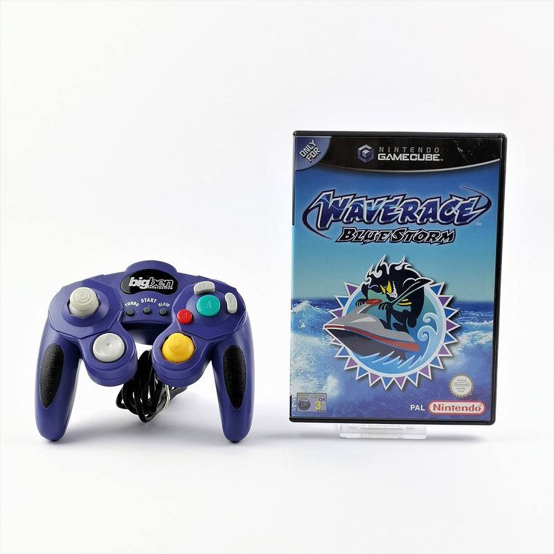 Nintendo Gamecube Spiel : Wave Race Blue Storm + Big Ben Gamepad - PAL GC