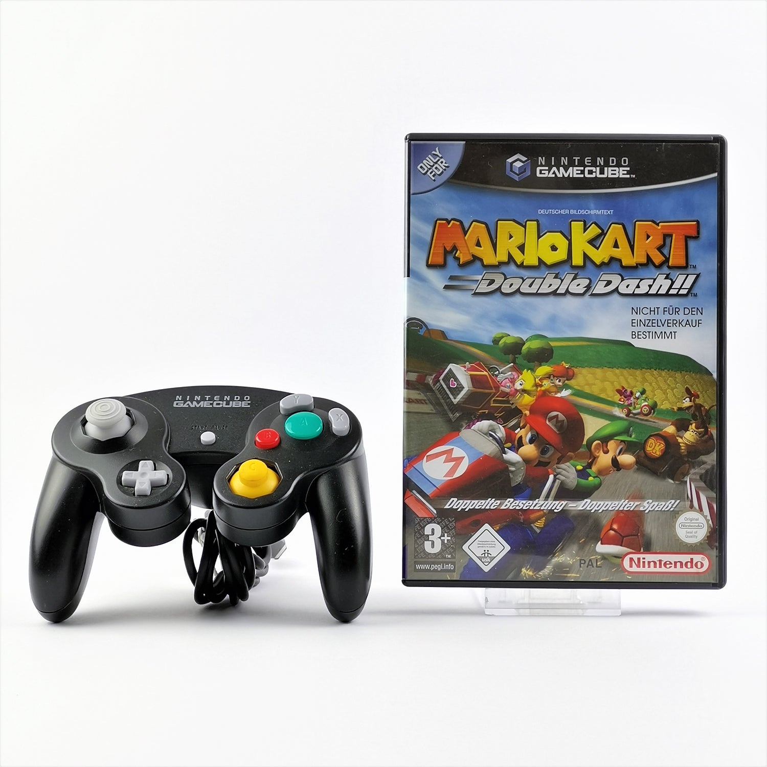Nintendo Gamecube Game: Mario Kart Double Dash + Original Gamepad - PAL GC