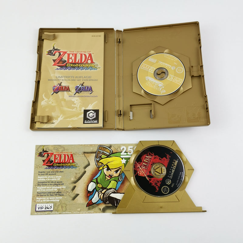 Nintendo Gamecube Game: Zelda Windwaker Limited Edition + Original Gamepad