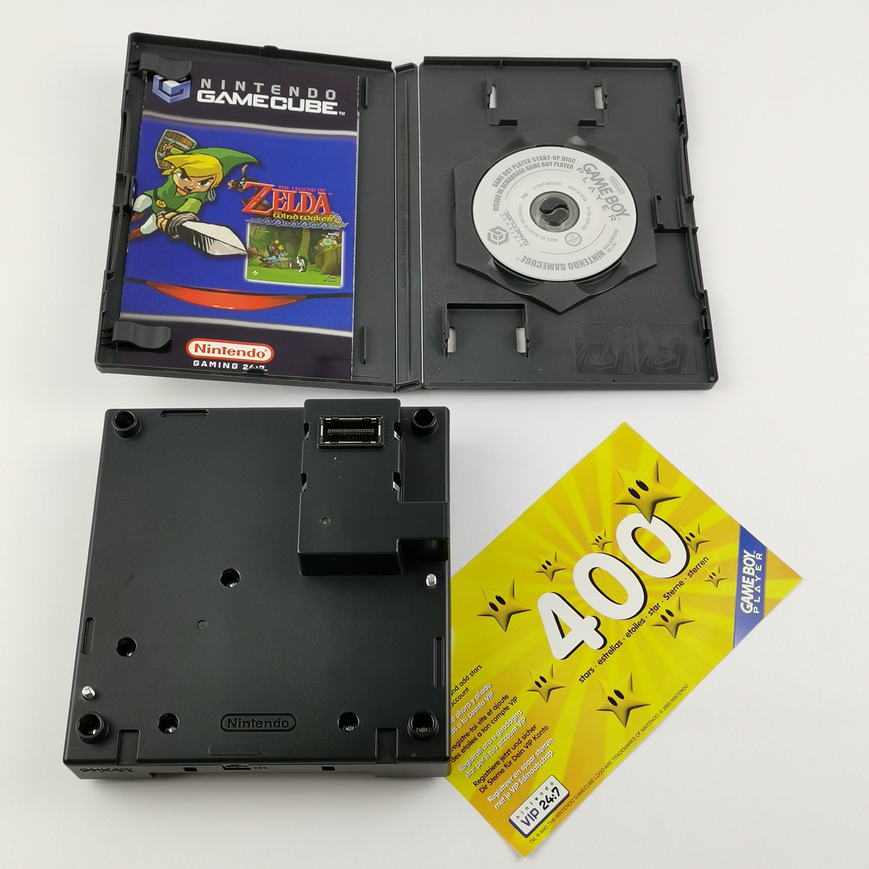 Nintendo Gamecube Zubehör : Game Boy Player CD + Modul Adapter - PAL