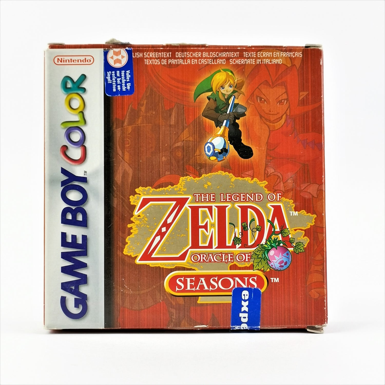 Nintendo Game Boy Color Game: The Legend of Zelda Oracle of Seasons - GBC OVP