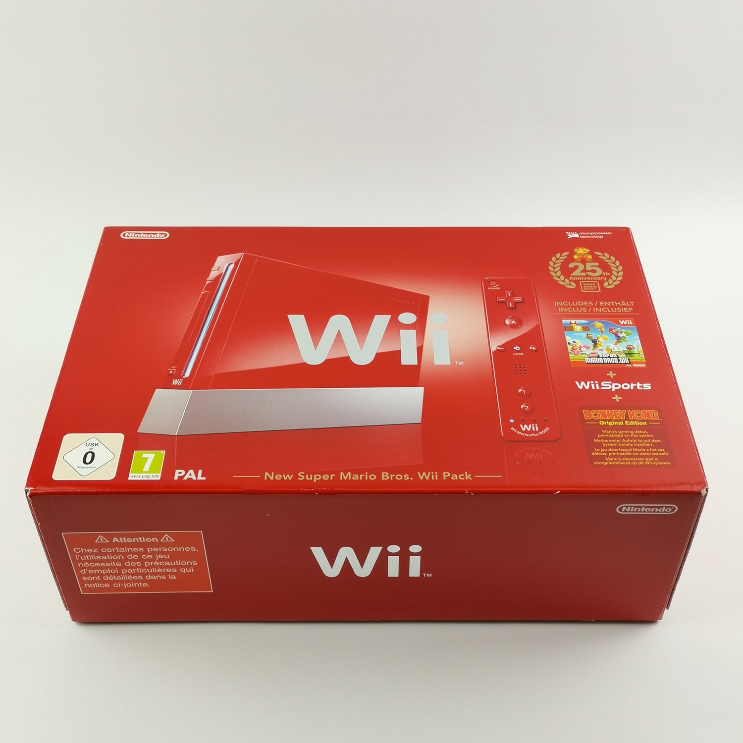 Nintendo Wii Console Red: New Super Mario Bros. Wii Pack 25th Anniversary - OVP