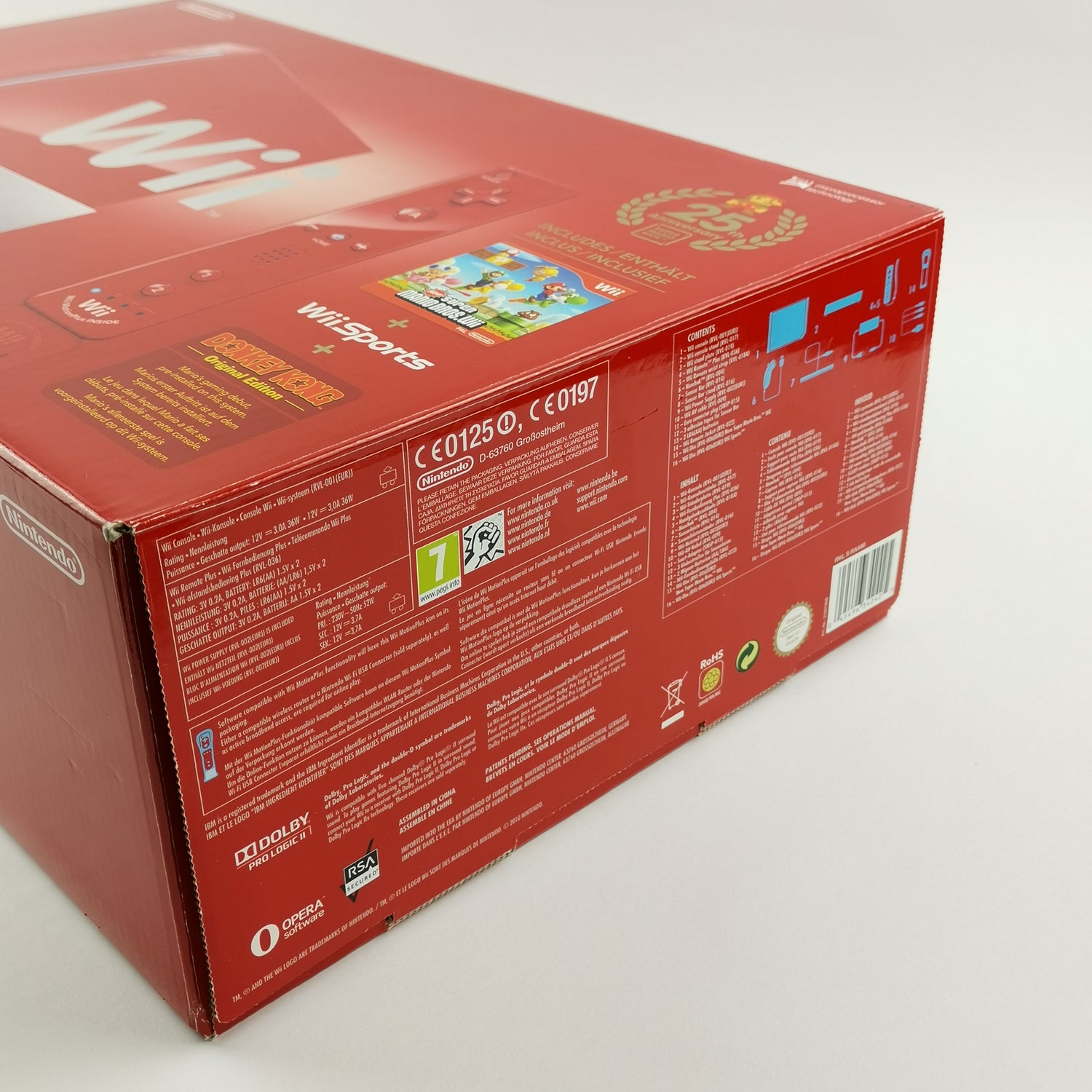 Nintendo Wii Console Red: New Super Mario Bros. Wii Pack 25th Anniversary - OVP