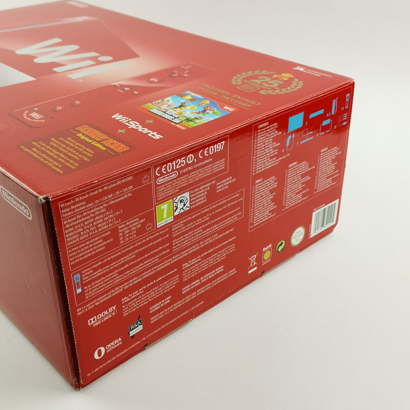 Nintendo Wii Console Red: New Super Mario Bros. Wii Pack 25th Anniversary - OVP