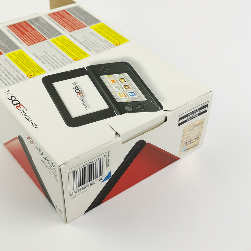 Nintendo 3DS XL Konsole : 3 DS Console in RED + BLACK / Rot Schwarz - OVP PAL