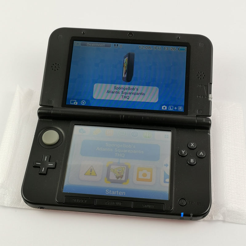Nintendo 3DS XL Konsole : 3 DS Console in RED + BLACK / Rot Schwarz - OVP PAL