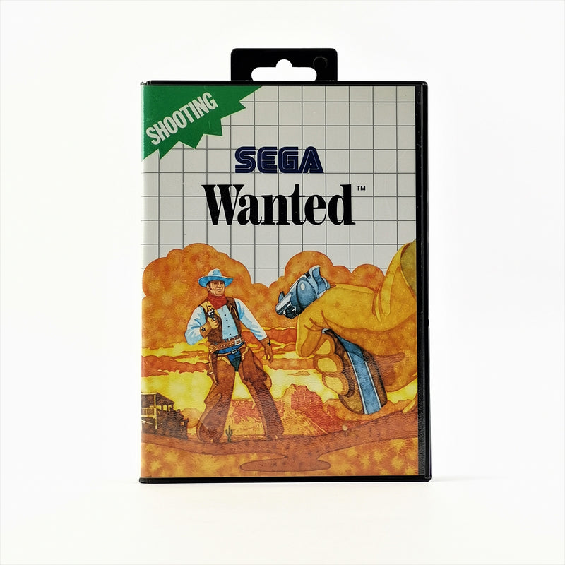 Sega Master System Spiel : Wanted Shooting - OVP & Anleitung PAL | MS Cartridge
