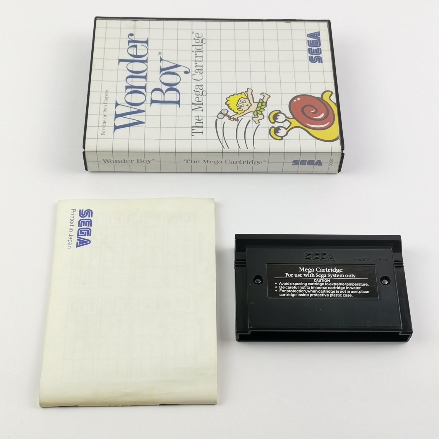 Sega Master System Spiel : Wonder Boy - OVP & Anleitung PAL | MS Cartridge
