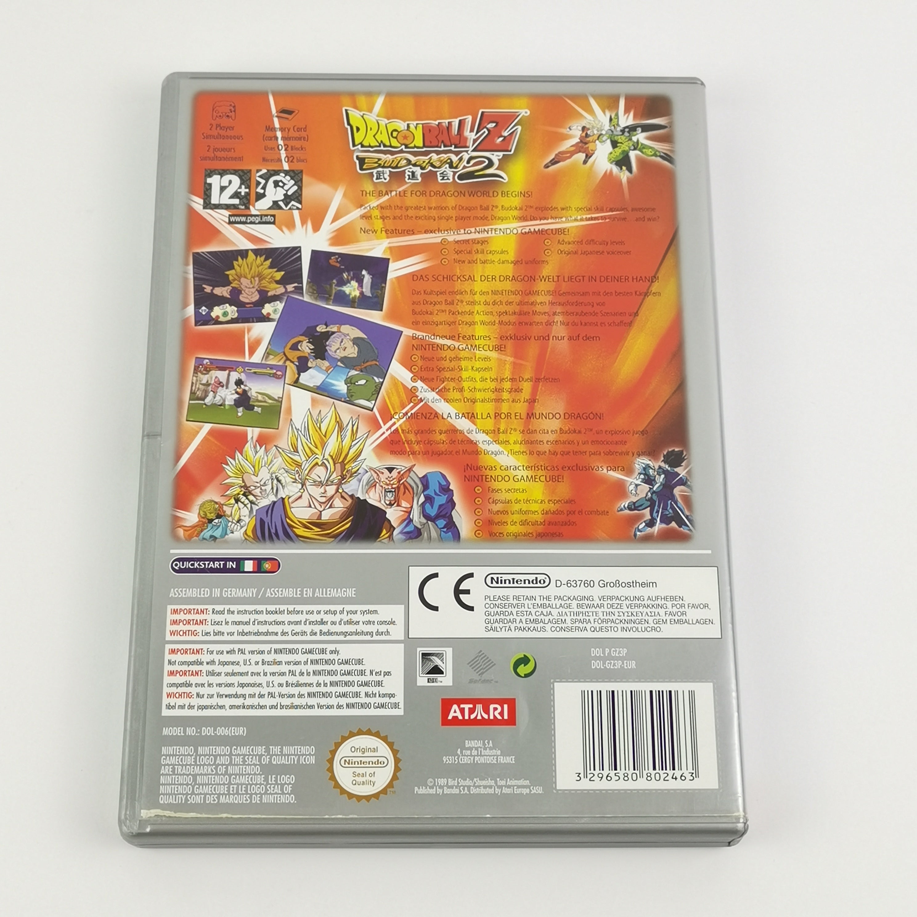 Nintendo Gamecube Spiel : Dragonball Z Budokai 2 - OVP Players Choice PAL GC