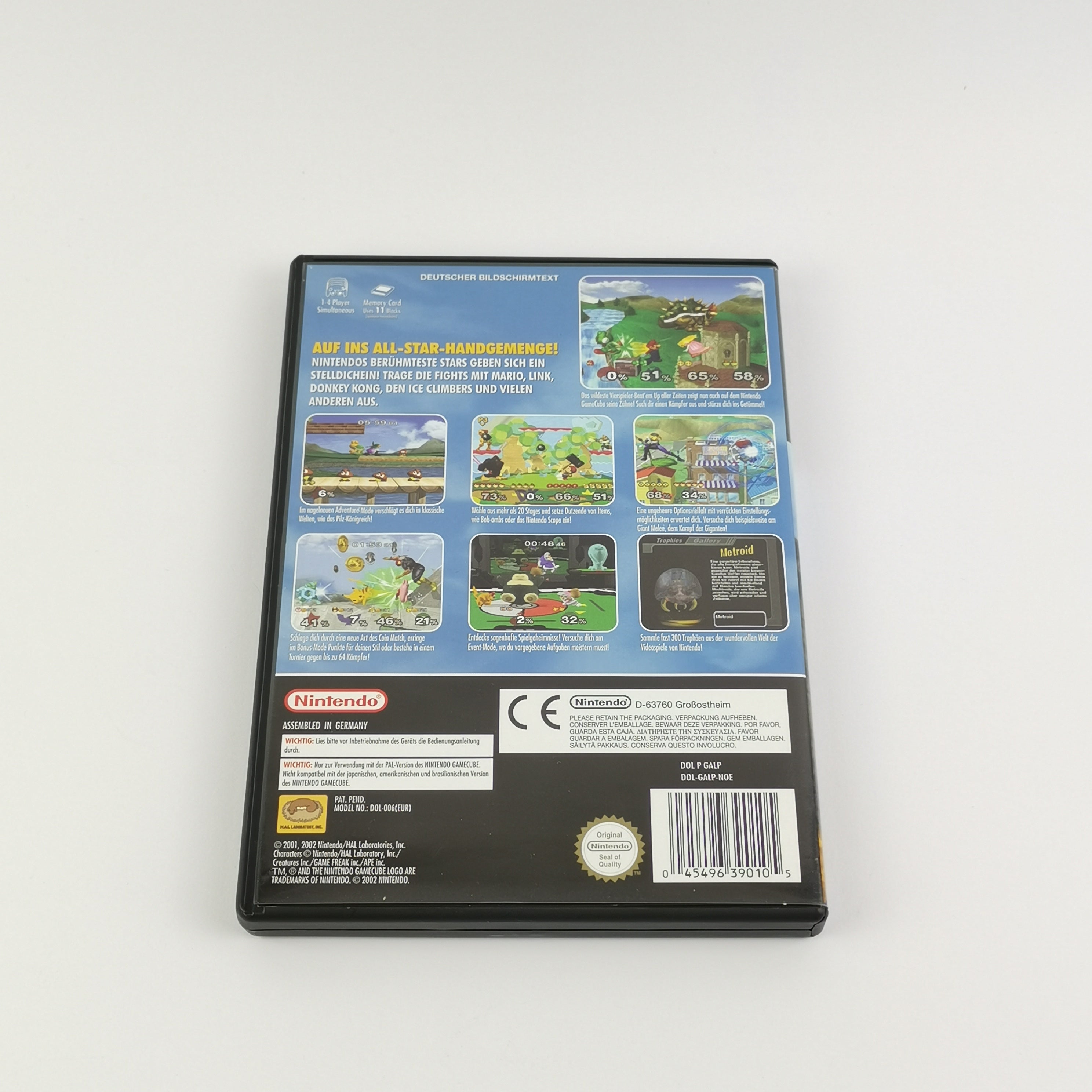 Nintendo Gamecube Spiel : Super Smash Bros. Melee - OVP & Anleitung PAL GC Disc