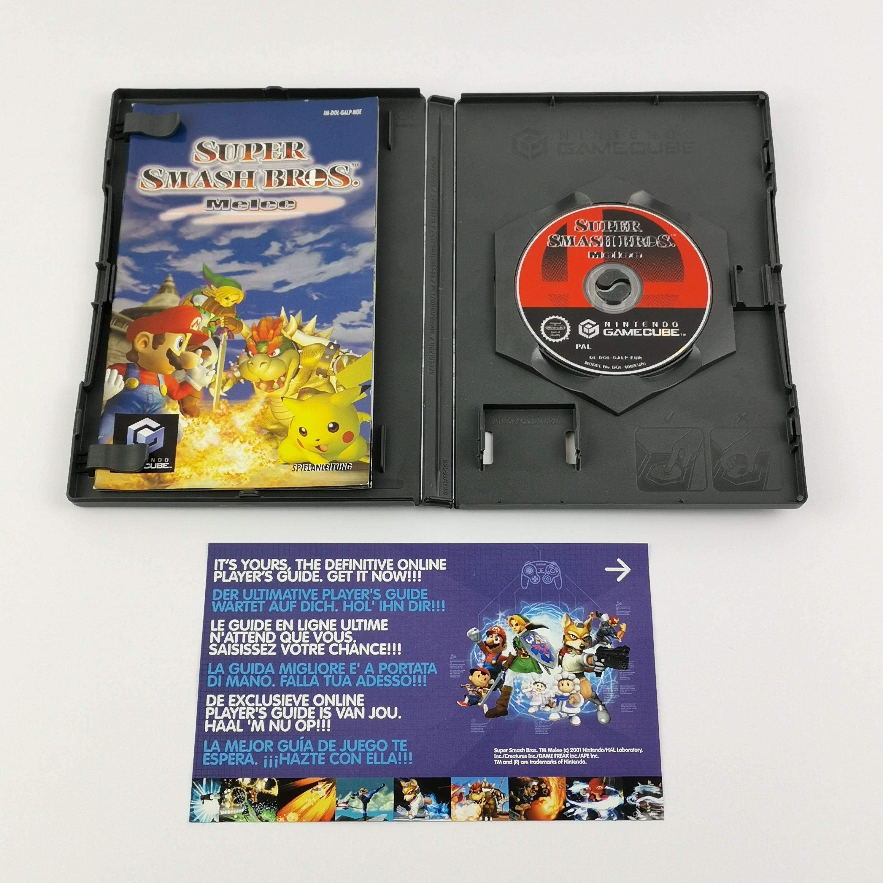 Nintendo Gamecube Spiel : Super Smash Bros. Melee - OVP & Anleitung PAL GC Disc