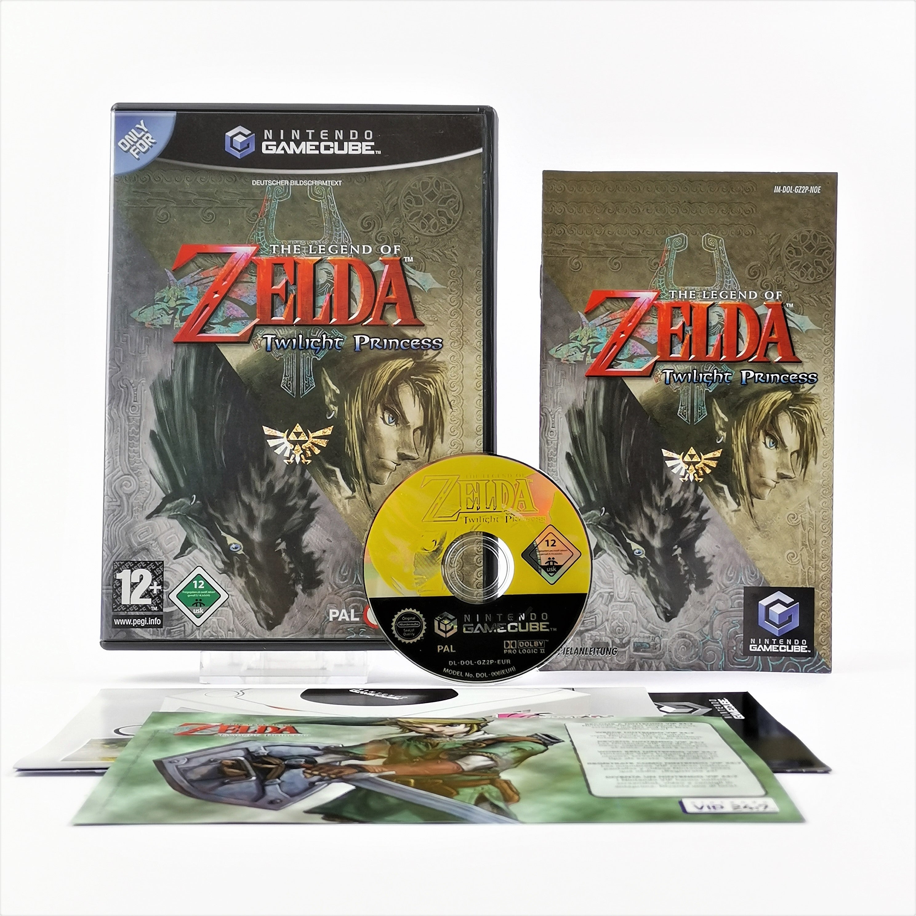 Nintendo Gamecube Spiel : The Legend of Zelda Twilight Princess - OVP Anleitung