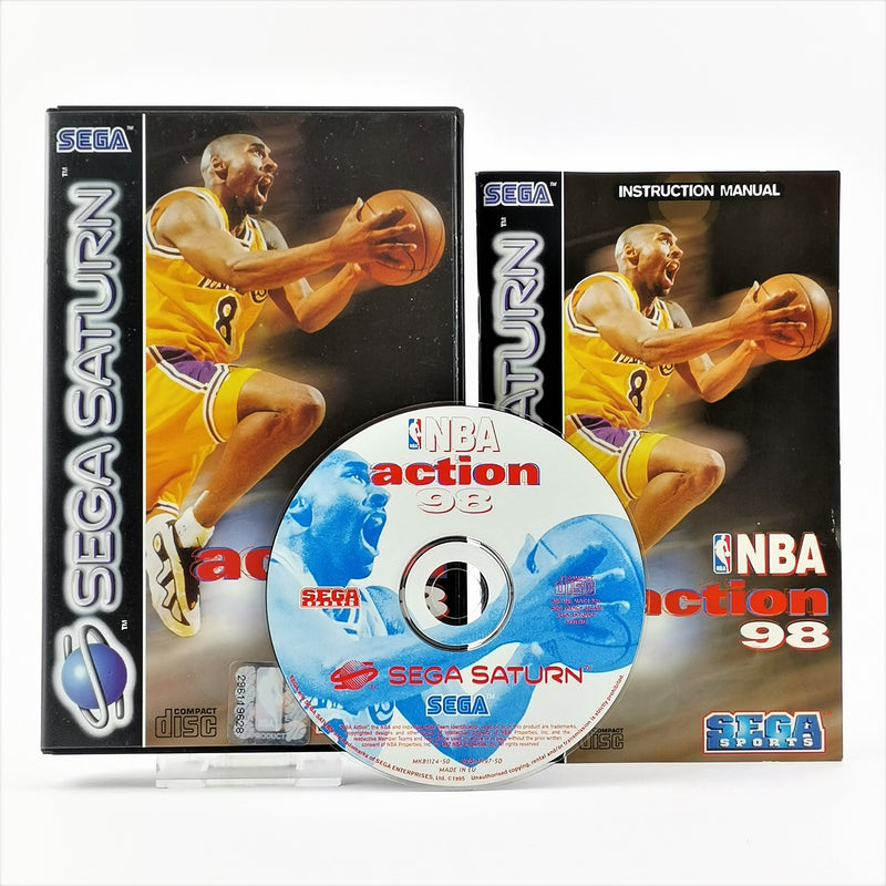 Sega Saturn Game: NBA Action 98 Basketball - Original Packaging &amp; Instructions PAL CD Disc