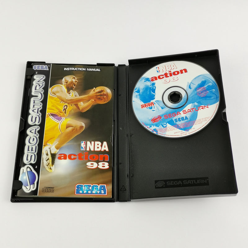 Sega Saturn Game: NBA Action 98 Basketball - Original Packaging &amp; Instructions PAL CD Disc