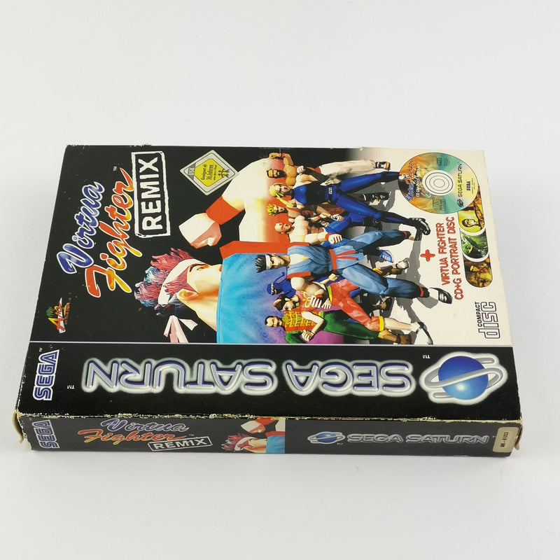 Sega Saturn Spiel :  Virtua Fighter Remix - OVP Pappschuber & Anleitung PAL CD