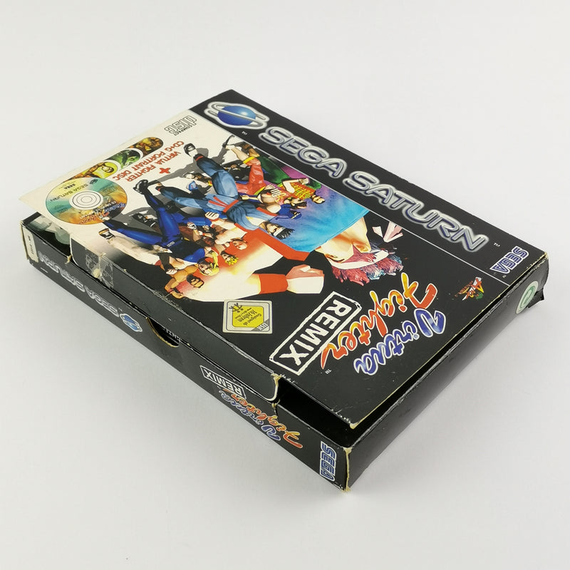 Sega Saturn Spiel :  Virtua Fighter Remix - OVP Pappschuber & Anleitung PAL CD
