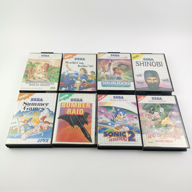 Sega Master System II Konsolen Konvolut : 21 Spiele teils in OVP, 2 Konsolen etc