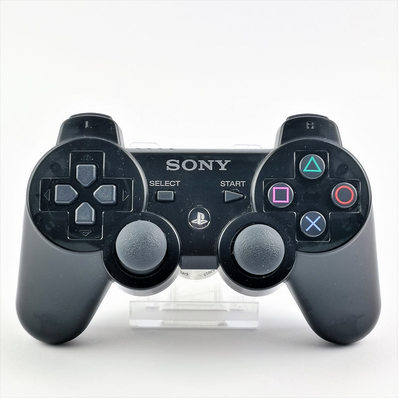 Sony Playstation 3 Gamepad: Original PS3 Dualshock Controller Black Black PS3
