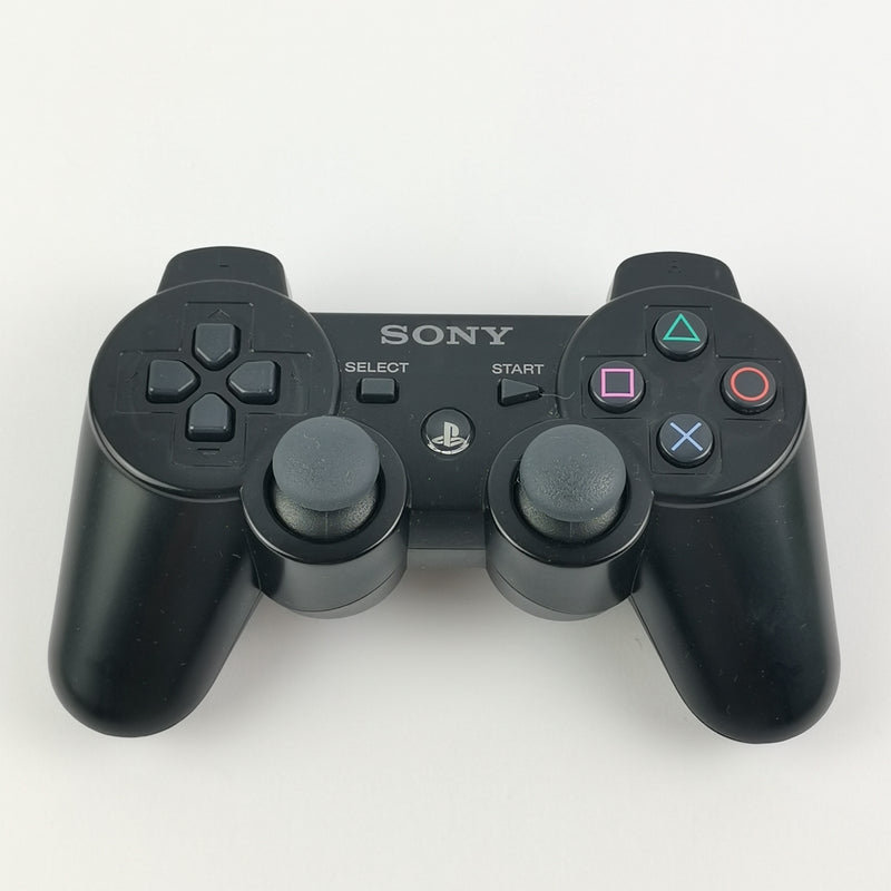 Sony Playstation 3 Gamepad: Original PS3 Dualshock Controller Black Black PS3