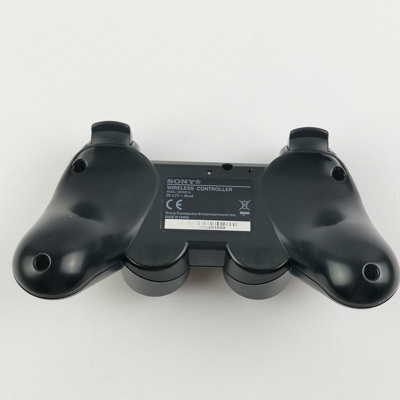 Sony Playstation 3 Gamepad: Original PS3 Dualshock Controller Black Black PS3