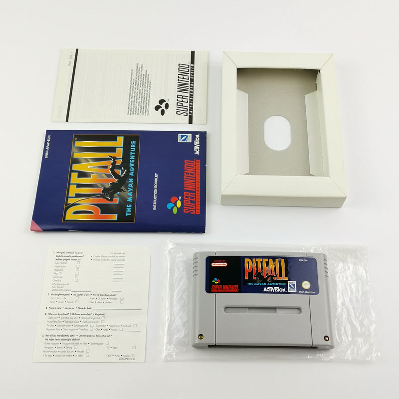 Super Nintendo Spiel : Pitfall - OVP & Anleitung PAL Version | SNES Cartridge