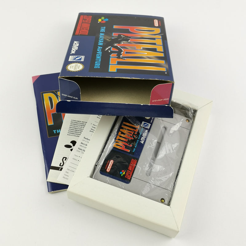 Super Nintendo Spiel : Pitfall - OVP & Anleitung PAL Version | SNES Cartridge