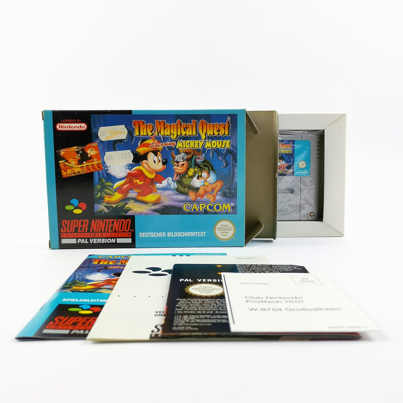 Super Nintendo Spiel : The Magical Quest starring Mickey Mouse - OVP SNES PAL