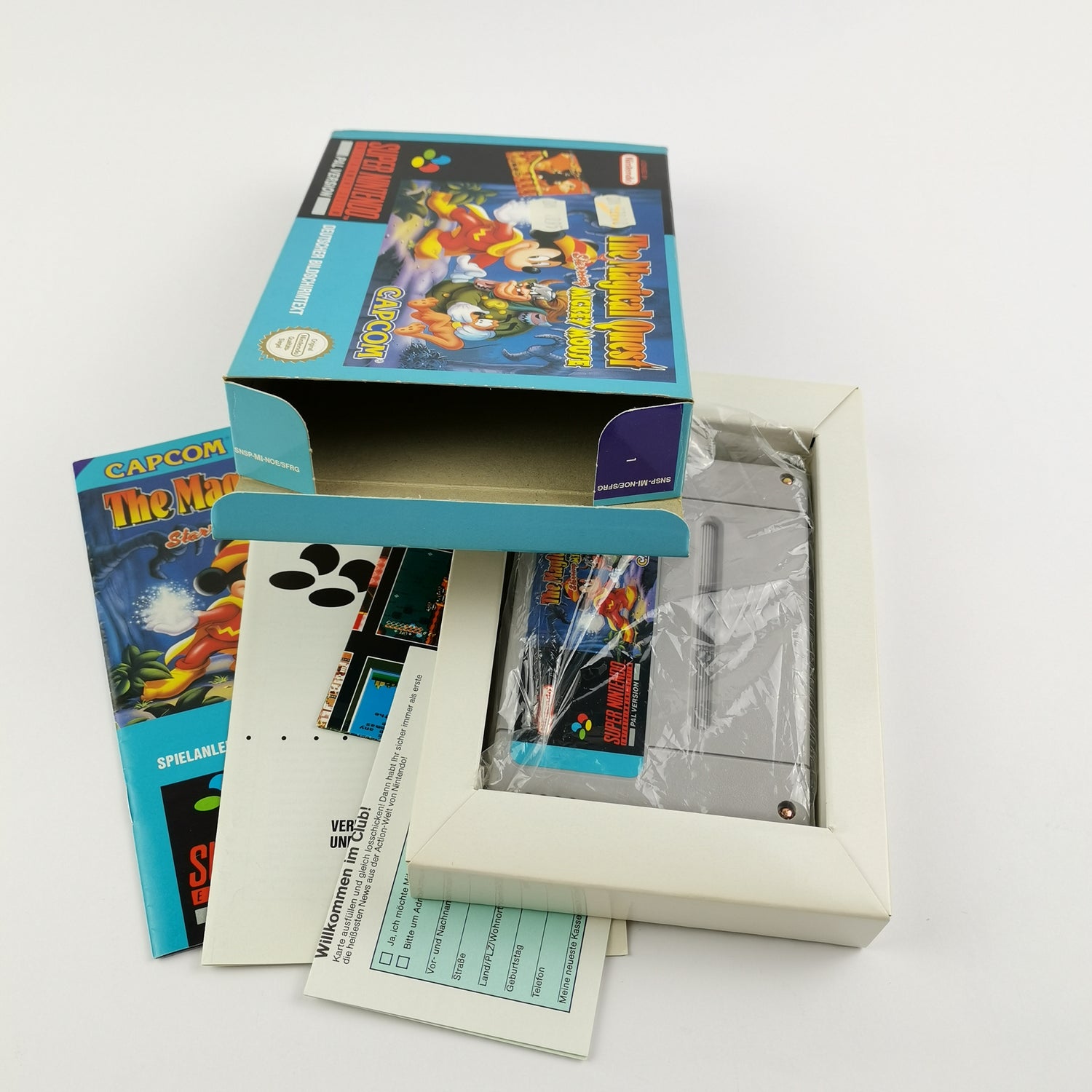 Super Nintendo Spiel : The Magical Quest starring Mickey Mouse - OVP SNES PAL