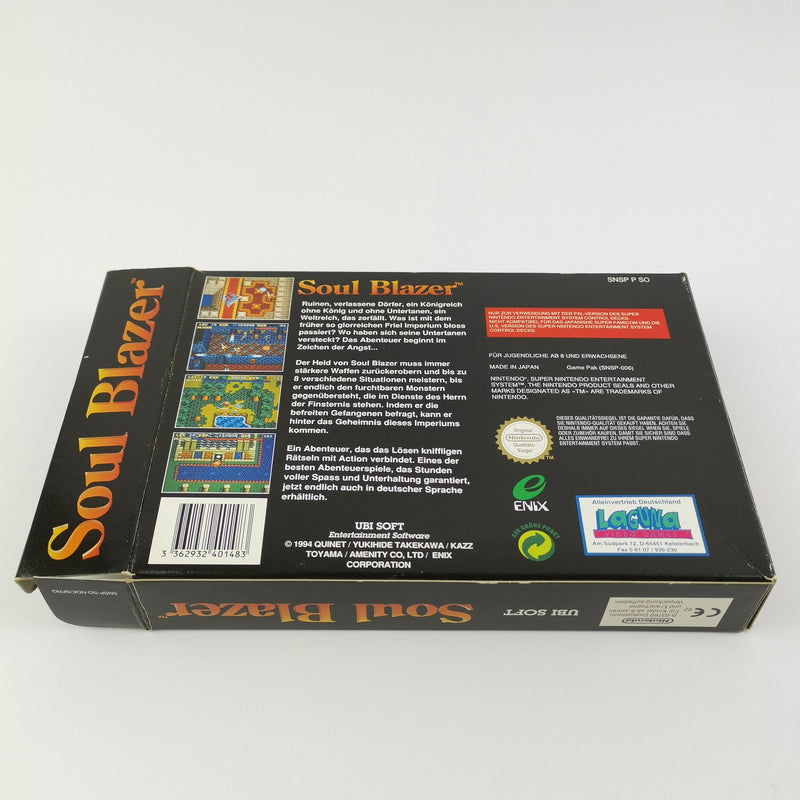 Super Nintendo Game: Soul Blazer - Original Packaging &amp; Instructions PAL | SNES cartridge