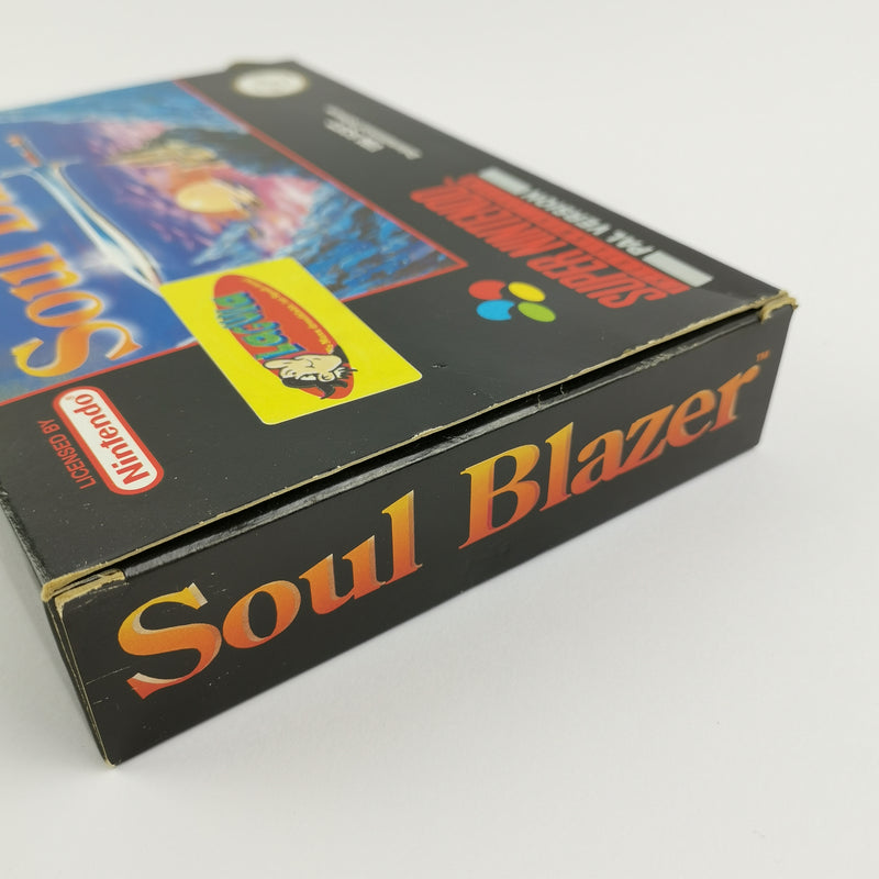 Super Nintendo Game: Soul Blazer - Original Packaging &amp; Instructions PAL | SNES cartridge