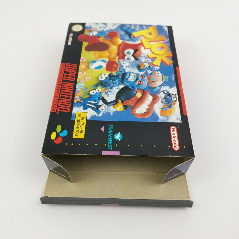 Super Nintendo game: Plok - original packaging &amp; instructions PAL version | SNES cartridge